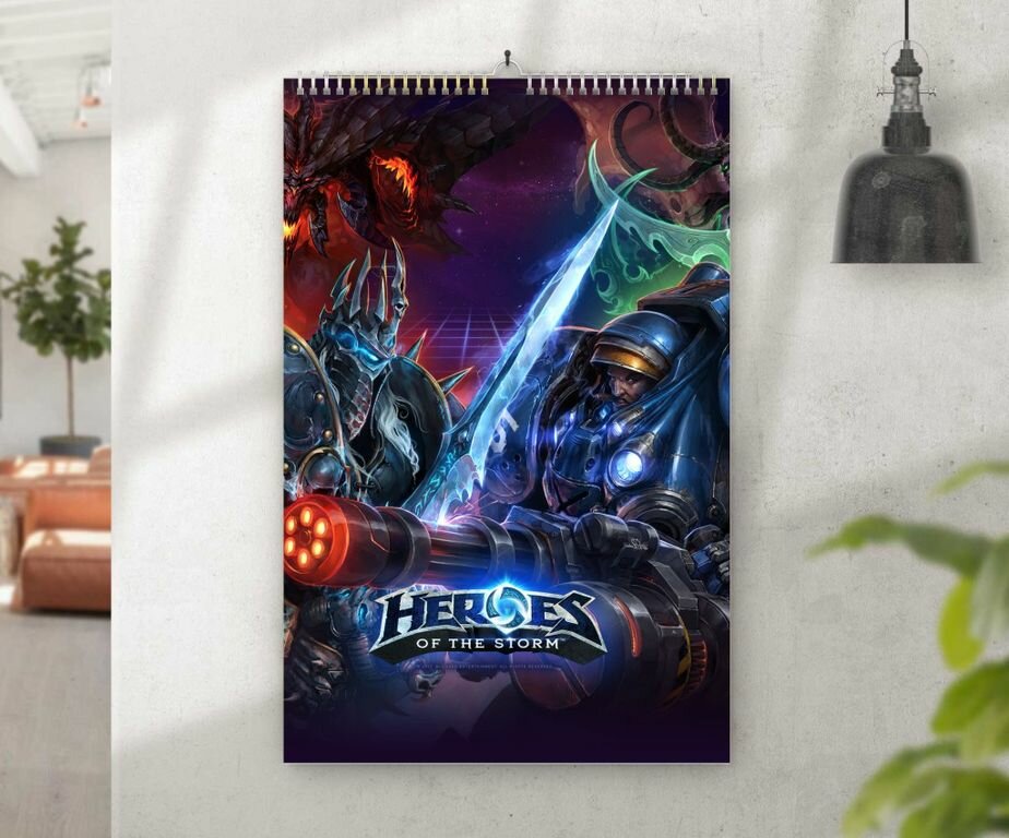 Календарь перекидной по игре Heroes of the Storm, Герои Шторма №20, А3