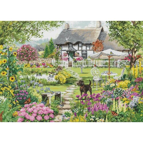 Cottage Garden (Коттеджный сад) #B2412 Luca-S Набор для вышивания 46 x 32 см Счетный крест