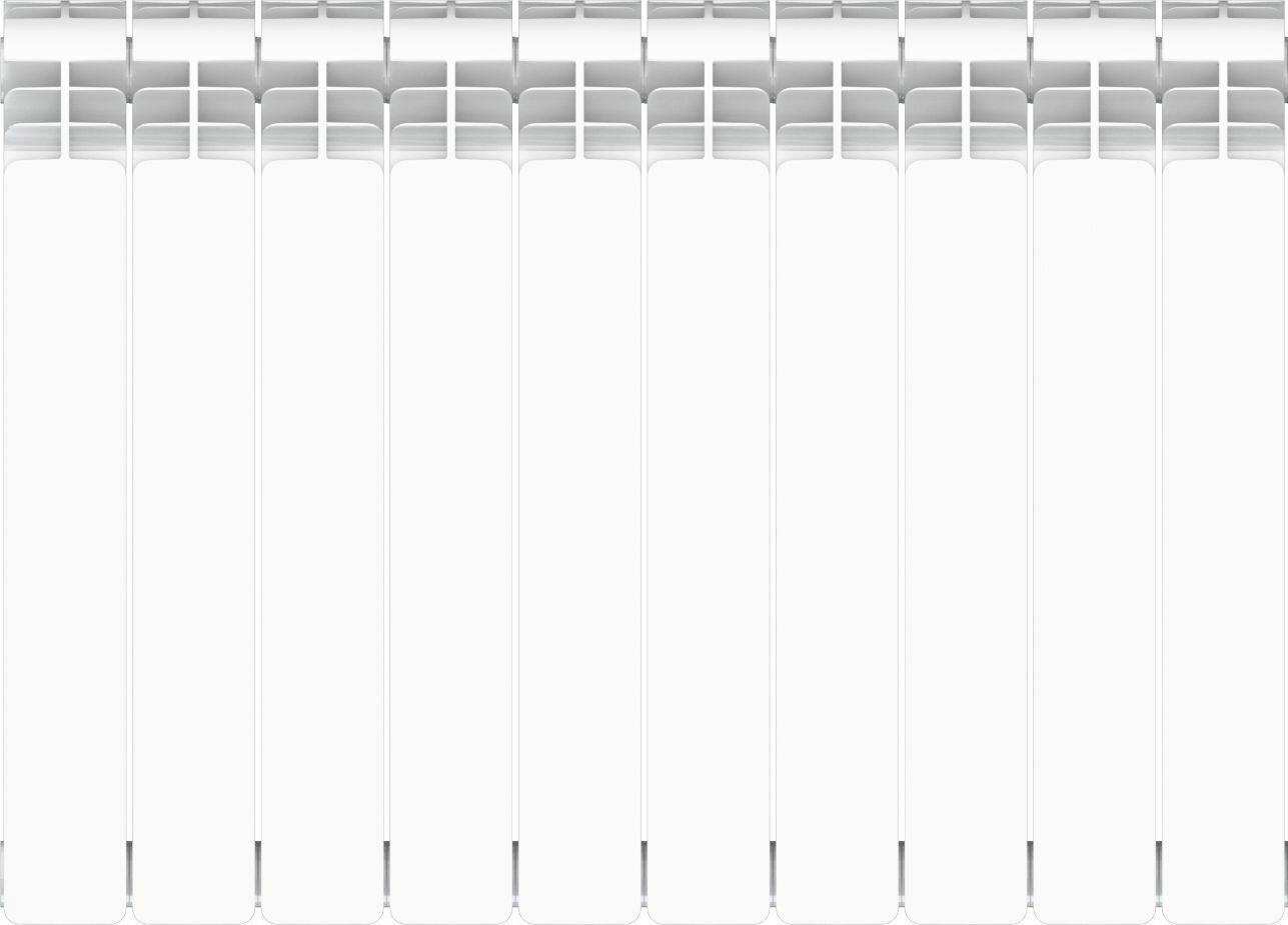 Радиатор Equation 500/90 10 секций боковое подключение алюминий