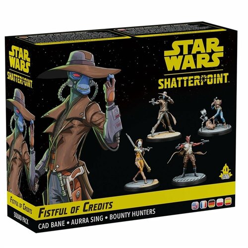 Миниатюры для настольной игры Star Wars: Shatterpoint - Fistful of Credits, Cad Bane Squad Pack, на английском