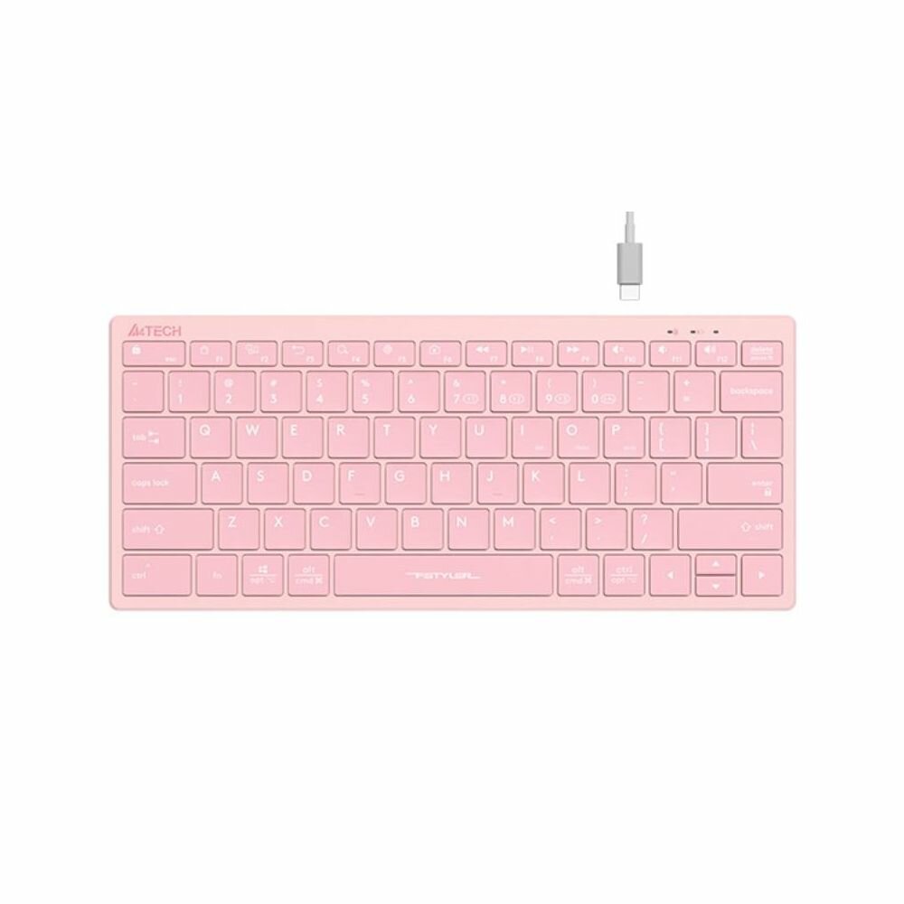 Клавиатура A4TECH Fstyler FBX51C, USB, Bluetooth/Радиоканал, розовый [fbx51c pink]