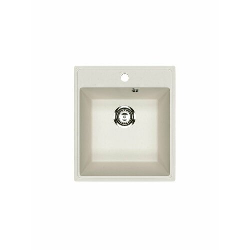 фото Кухонная мойка practik pr-m-425-001 (без сифона), белый камень