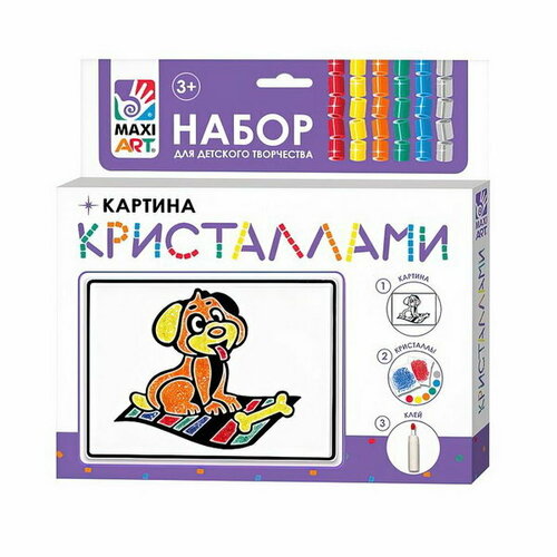Картина кристаллами 