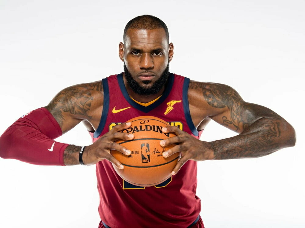 Плакат постер на холсте Lebron James/Леброн Джеймс/спорт. Размер 42 х 60 см