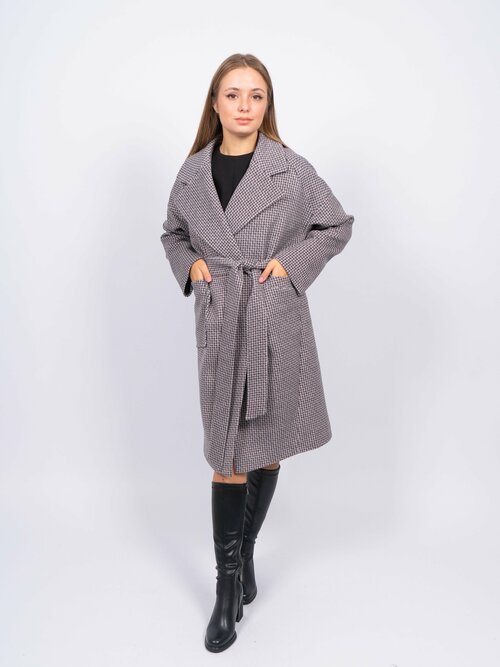 Пальто , размер 46, серый