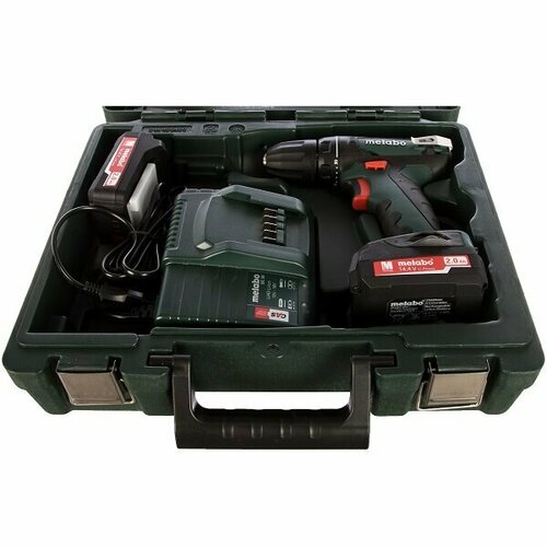 Дрель-шуруповерт аккумуляторная Metabo BS 144 2х20Ач Lilon c набором 3333100₽