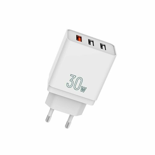 TFN Сетевое зарядное устройство 3xUSB QC 30W white без кабеля сетевое зарядное устройство faizfull без кабеля fc98 30w черное