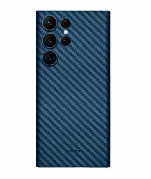 Ультратонкий чехол для Samsung Galaxy S24 Ultra KZDOO (K-DOO) Air Carbon , синий супертонкий чехол для Самсунг S24 ультра