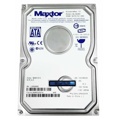 Жесткий диск Maxtor 6L080M0 80Gb SATA 3,5 HDD