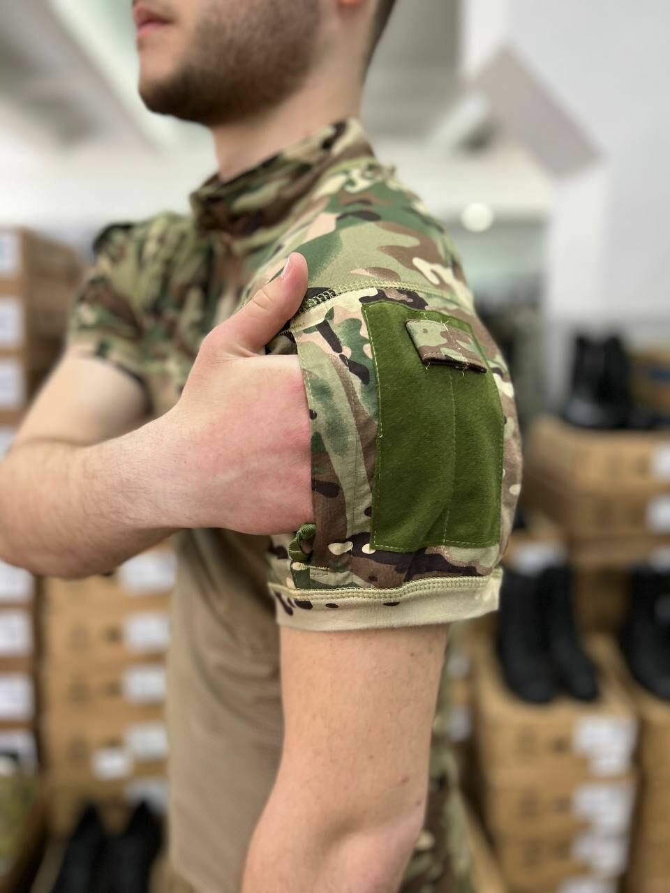 Топ спортивный ГОРЕЦ, размер 52/XL, бежевый — фото 1