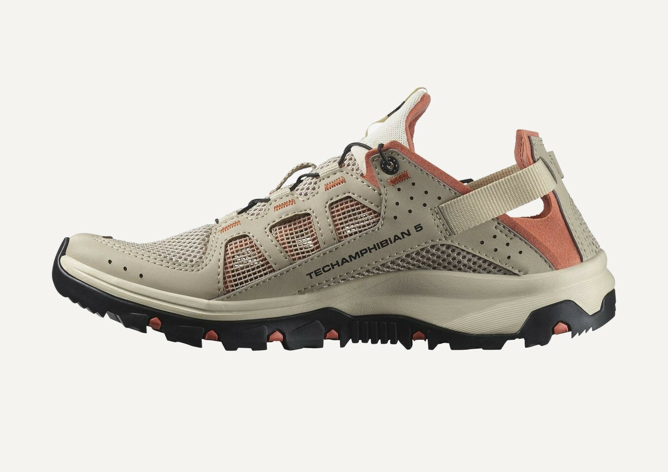 Кроссовки Salomon TECHAMPHIBIAN 5 W, размер RU 39.5 UK 7 US 8.5, бежевый — фото 1