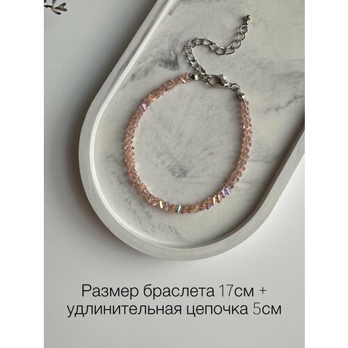 фото Браслет, бисер, стекло, 1 шт., размер 17 см, размер one size нет бренда