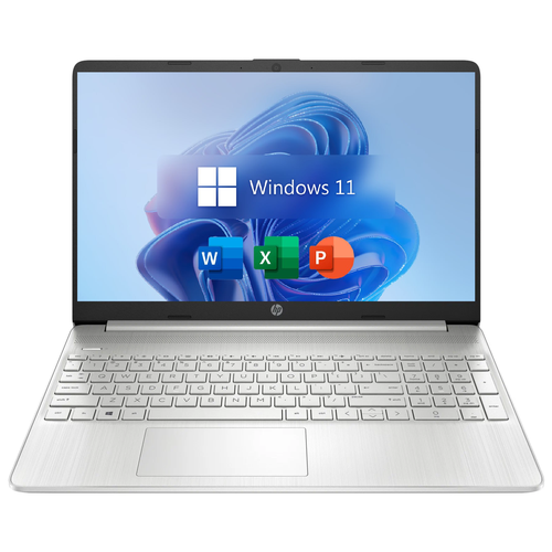 156 Ноутбук HP 15S IPS AMD Ryzen 5 5500U 6 ядер RAM 8 ГБ SSD 512 GB AMD RX Vega 7 Windows 11 Pro Office 2021 Silver Русская раскладка 6399000₽