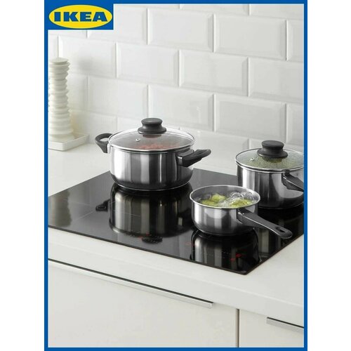 Набор посуды IKEA ANNONSE 3 предмета хром 2100₽