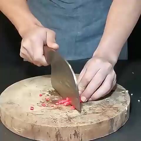 Нож топорик кухонный для рубки Сербский нож тяпка — фото 1