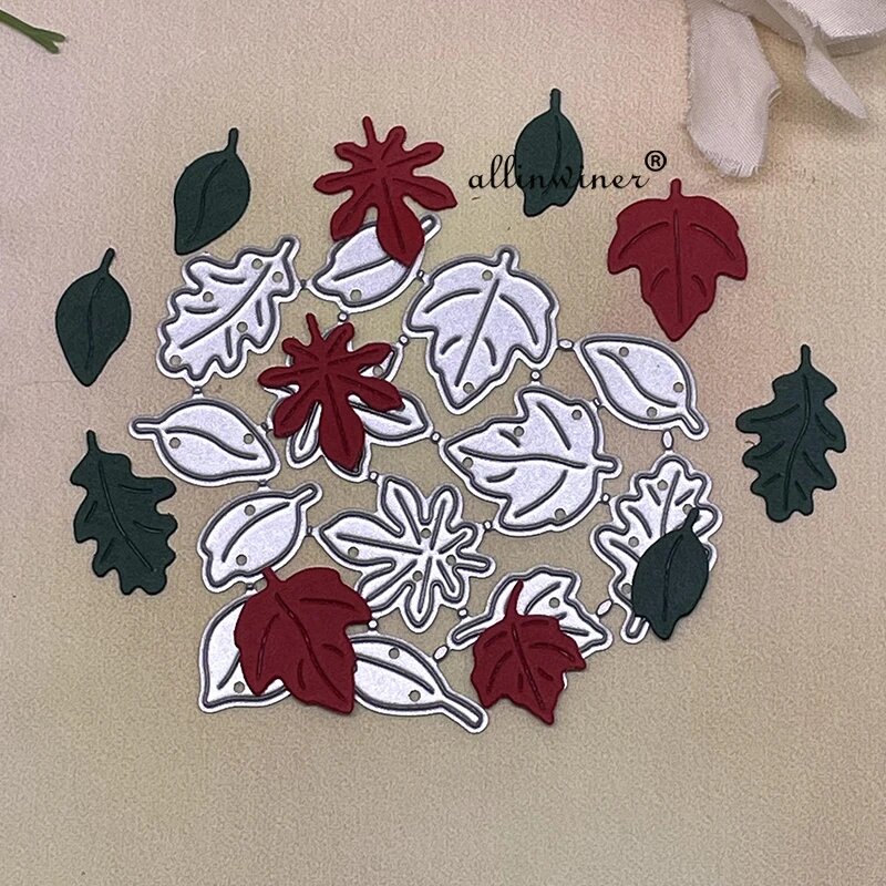 Металлические штампы кленовый лист для скрапбукинга