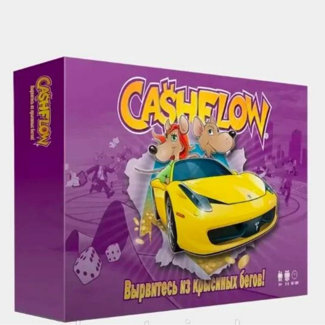 Игра настольная "Cashflow. Как вырваться из крысиных бегов.", Денежный поток, 12+,