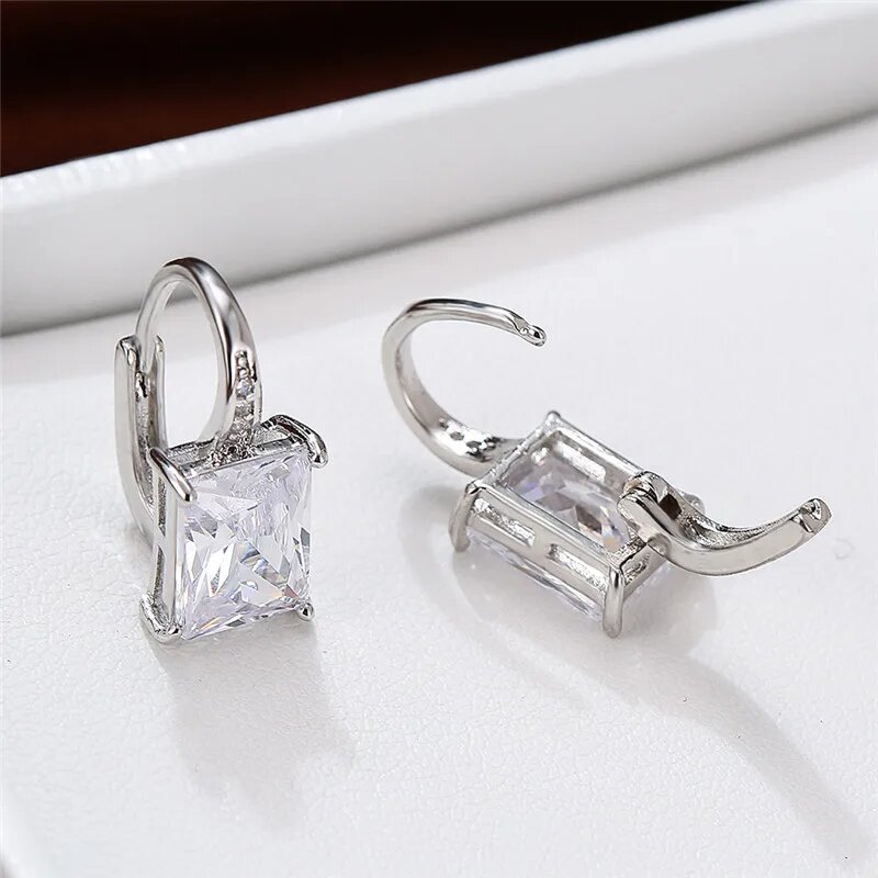 Серьги, white