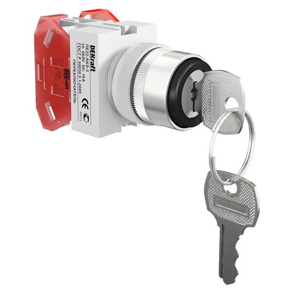 Переключатель 3 положения I-0-II 25144 DeKraft