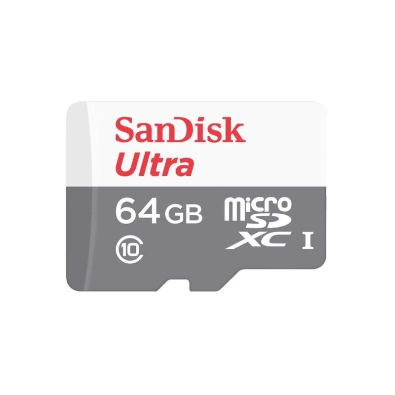 Карта памяти SanDisk модель Ultra micro SDXC UHS-I Cl10, объем 64 гб (SDSQUNR-064G-GN3MN)