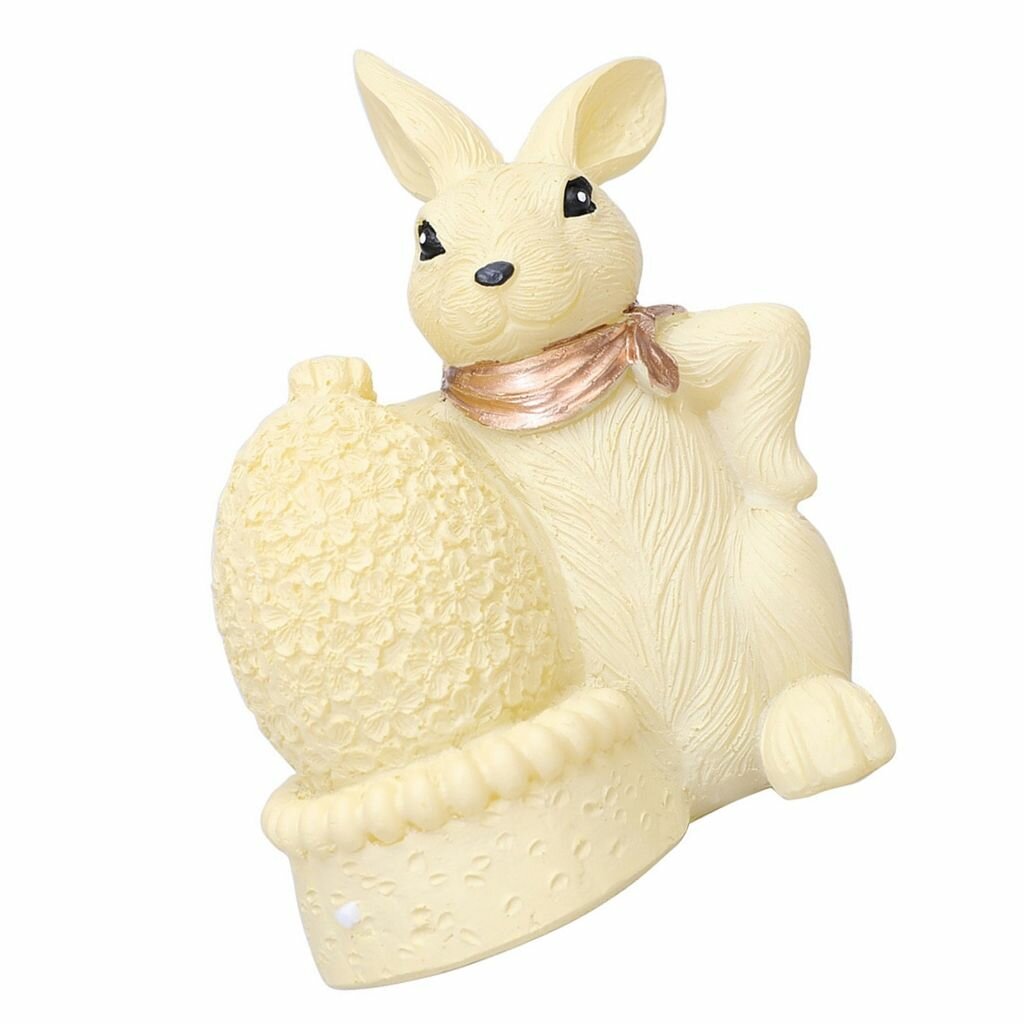 Статуя для солнечных батарей смол кроличьи и яйца сада со светодиодным светом открытых украшений