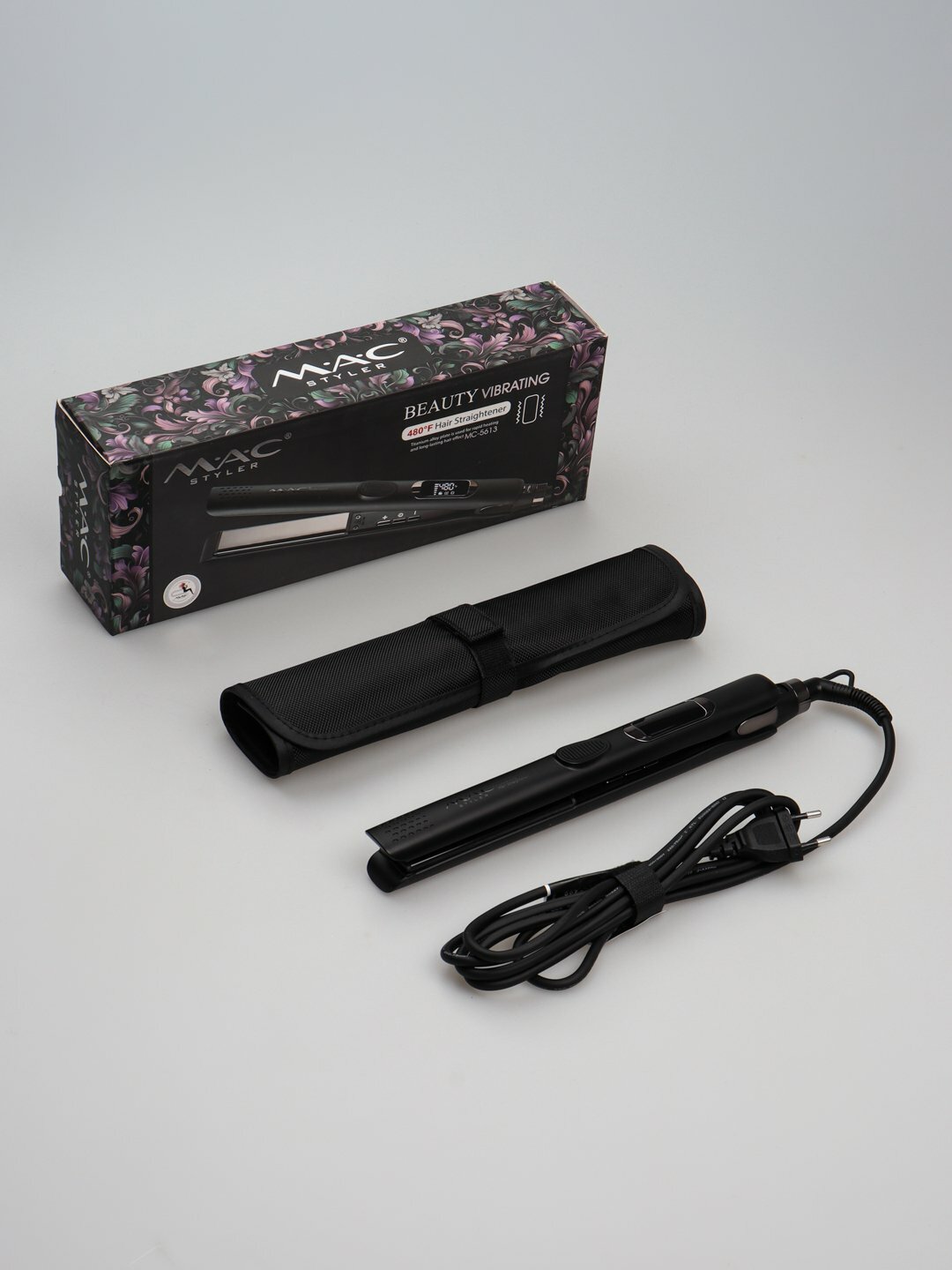 Профессиональный утюжок, выпрямитель для волос MAC Styler , с LCD дисплеем Black