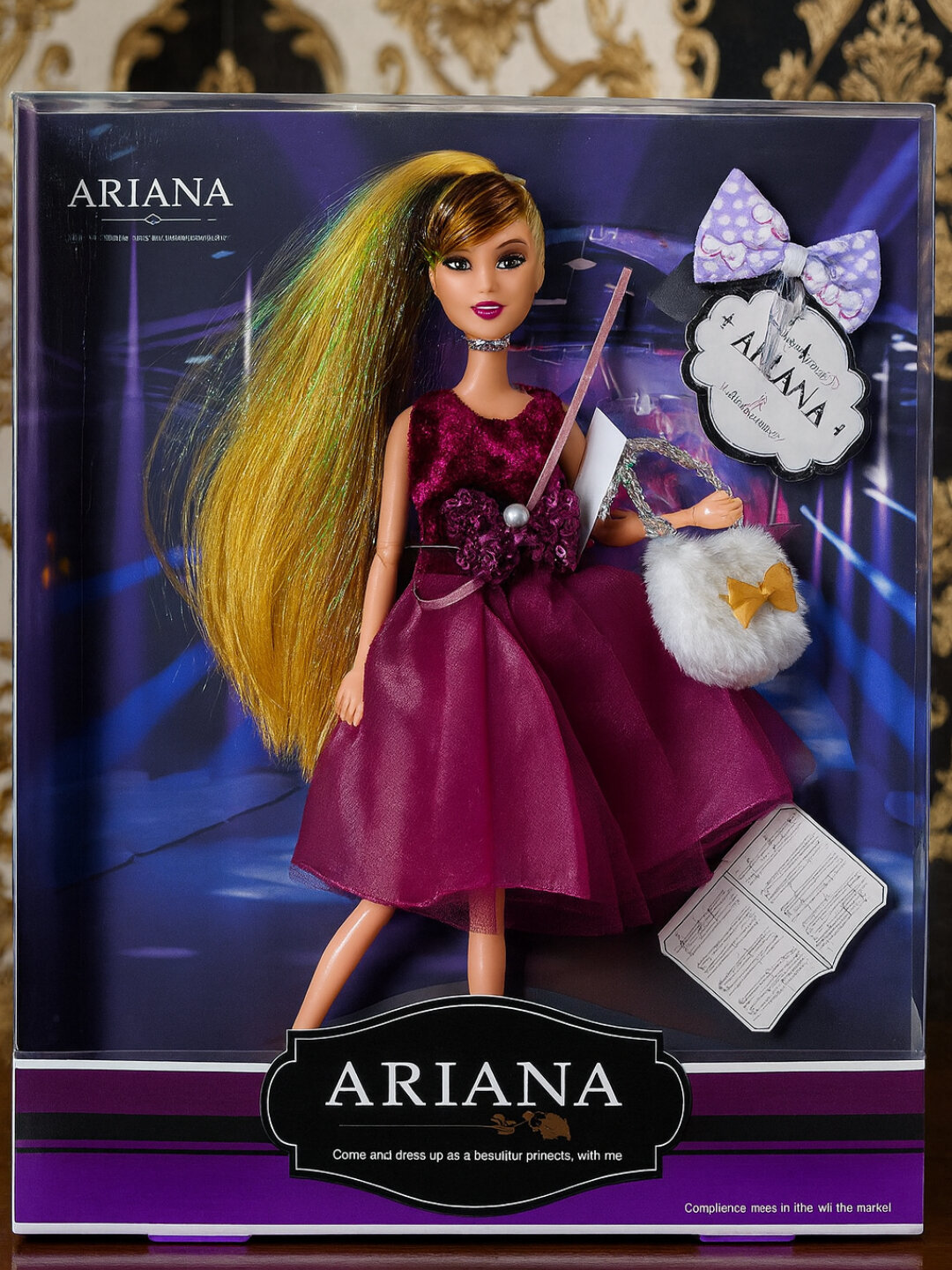 Куклы Ariana – игрушка с платьем и аксессуарами для девочек - Пурпурный — фото 1