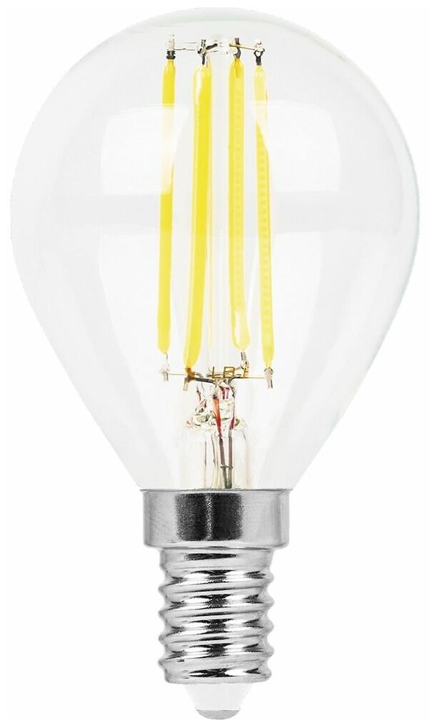 Лампа светодиодная, (9W) 230V E14 2700K прозрачная, LB-509