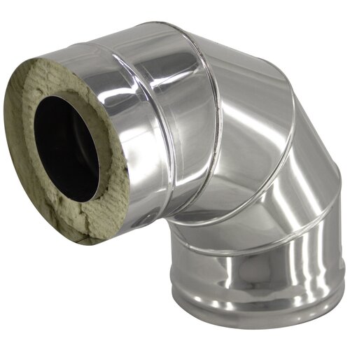 Сэндвич-отвод — 200 / 280 — 90° — нерж 0,5 мм / нерж 0,5 мм