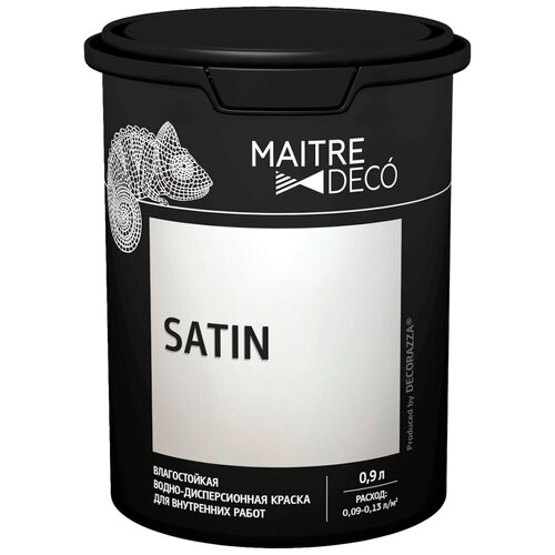 Краска для стен и потолков Maitre Deco «Satin» база А 0.9 л