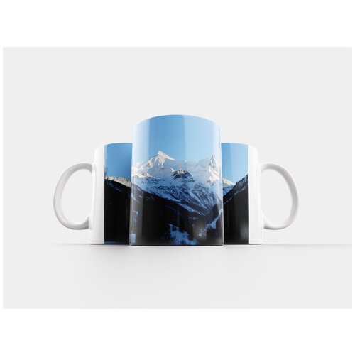 фото Кружка "гора, швейцария, зима 320 мл. белая" lotsprints
