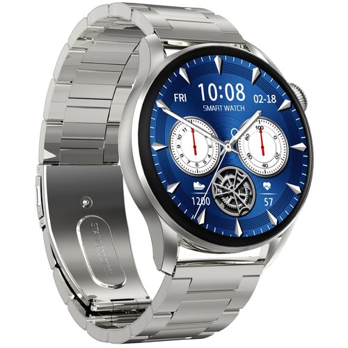 фото Часы smart watch garsline dt3 серебристые (сталь)