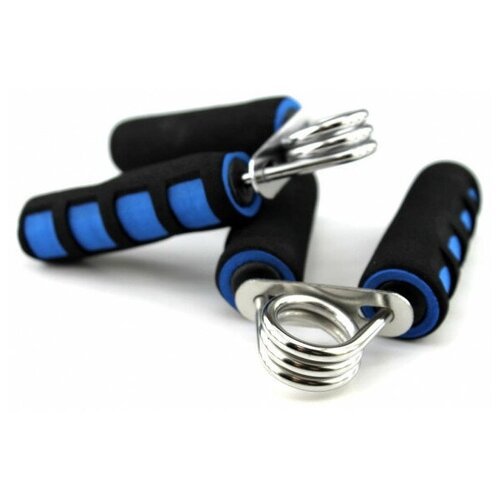 фото Кистевые пружинные эспандеры с мягкой ручкой (пара), черно-синий sp1986-128 toly