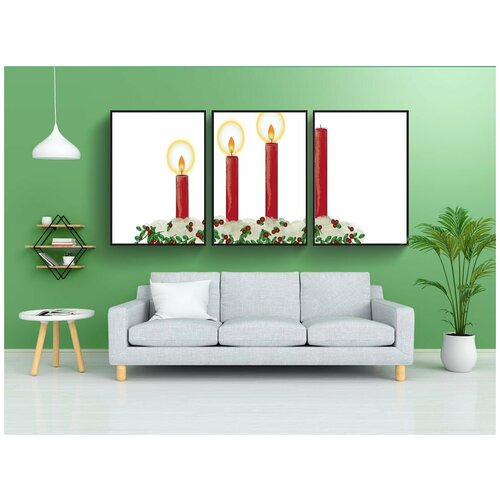 фото Набор модулных постеров для интерьера "третье воскресенье адвента, пришествие, свет" 60x90 см. в тубусе, без рамки lotsprints