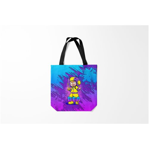 фото Сумка-шоппер / 40х40 см / геймерам / brawl stars bea burnettie