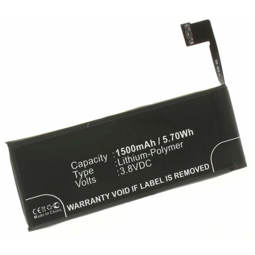 Аккумулятор iBatt iB-B1-M606 1500mAh для Apple G69TA007H, 616-0667, аккумулятор ibatt ib b1 m1269 1960mah для apple 616 00255