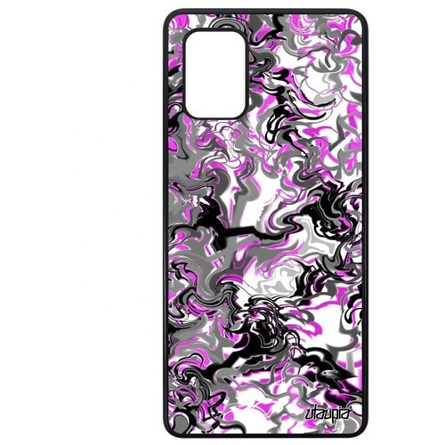 фото Красивый чехол на телефон // samsung galaxy a71 // "мраморный фон" дизайн волны, utaupia, цветной