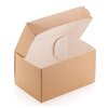 Коробка для пирожных одноразовая картонная Eco Cake 1200 мл, 15x10x8,5 см, коричневая (5 шт) - изображение