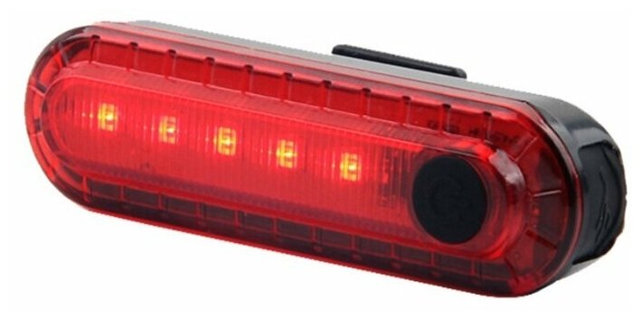 Светодиодный фонарь для велосипеда, красный, батарея 330 мА, ЮСБ-кабель для подзарядки в комплекте, 7х2х1,7 см