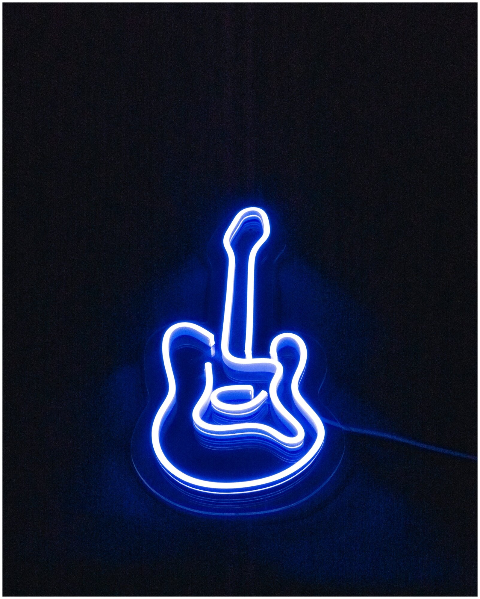 Светильник светодиодный неоновый Гитара, 45х19 см - фотография № 4