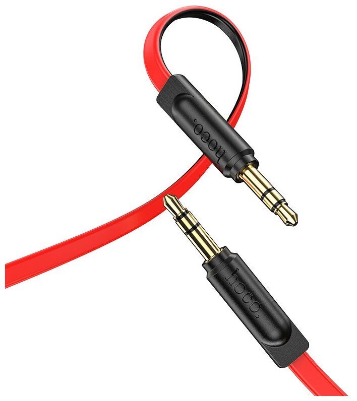 Аудио-кабель HOCO UPA16 AUX красный 2 метра