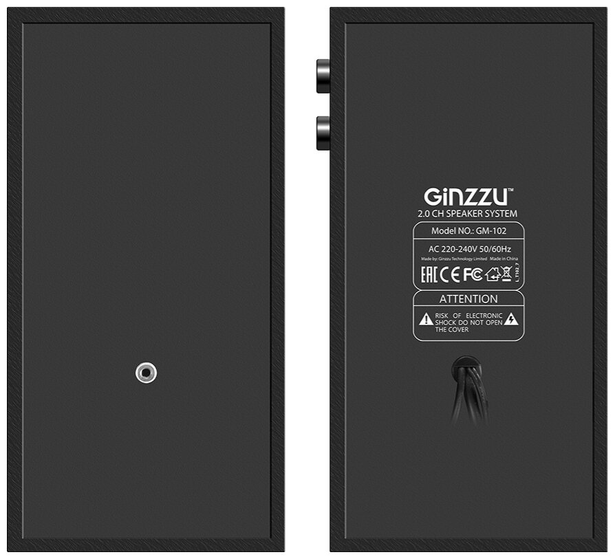 Компьютерная акустика GiNZZU GM-102 черный