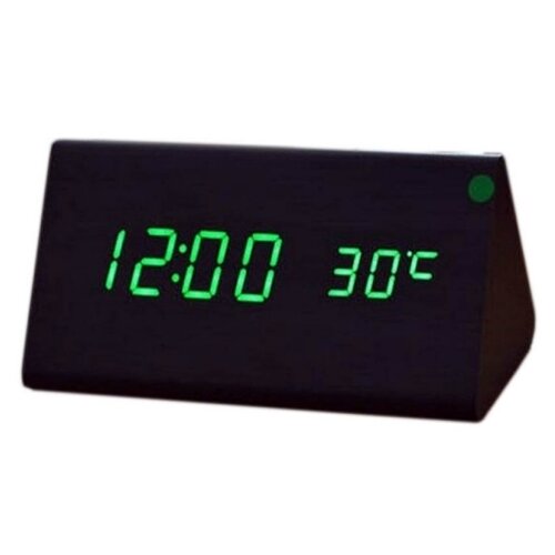 Настольные цифровые часы-будильник VST-861 (Черный, циферблат белый)