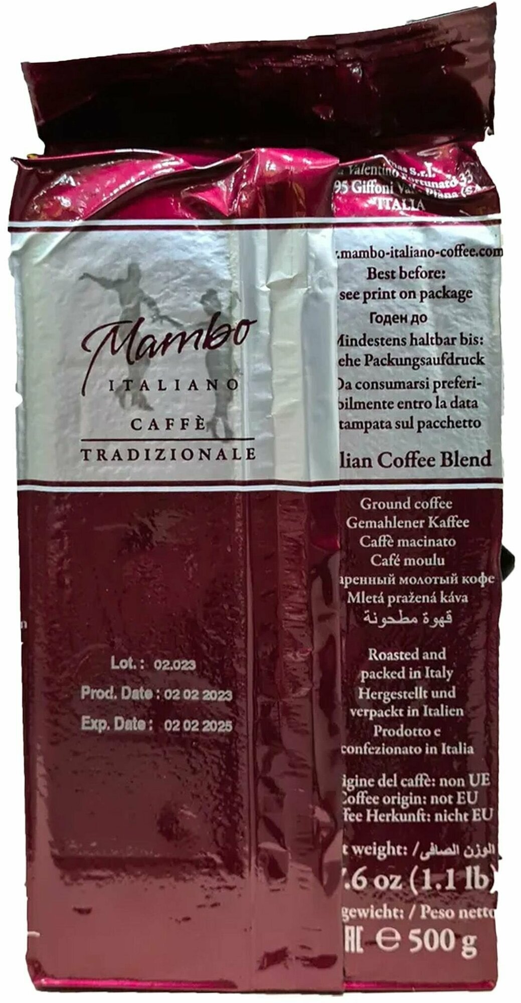 Кофе молотый Mambo ITALIANO Tradizionale, 500 г - фотография № 4