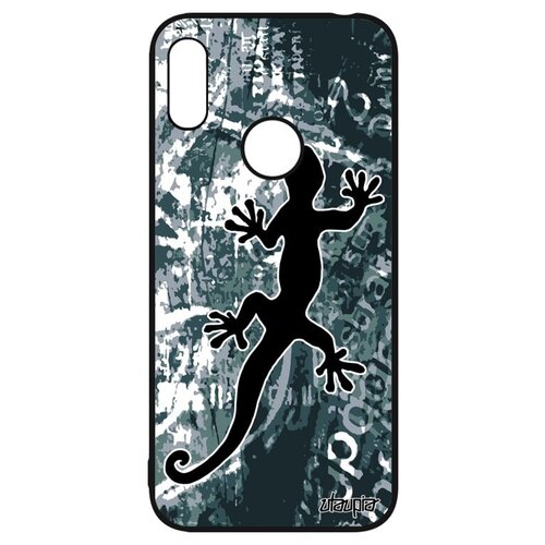 фото Защитный чехол для мобильного // huawei y6 2019 // "саламандра" стиль огненная, utaupia, серый