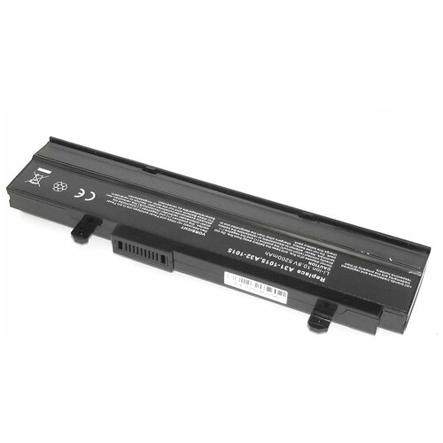 Аккумуляторная батарея для ноутбука Asus Eee PC 1015 (A32-1015) 10,8V 5200mAh OEM черная аккумулятор повышенной ёмкости для ноутбука asus eee pc 1015pe a32 1015 63wh 5800mah 10 8v