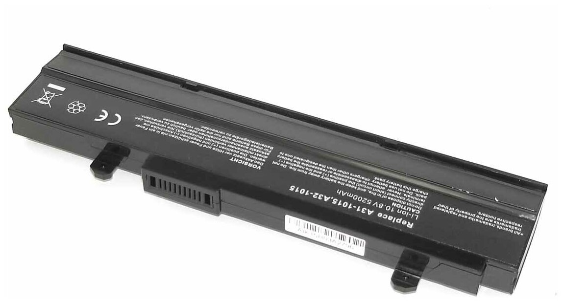 Аккумуляторная батарея для ноутбука Asus Eee PC 1015 (A32-1015) 108V 5200mAh OEM черная