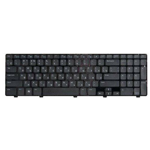 Клавиатура ZeepDeep для ноутбука Dell Inspiron 15-3521, черная с рамкой, гор. Enter клавиатура keyboard zeepdeep для ноутбука dell inspiron 15 3521 черная с рамкой гор enter nsk la00r