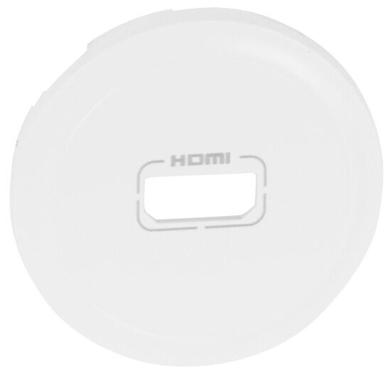 Лицевая панель розетки аудио/видео HDMI. Белый. Legrand Celiane 068216