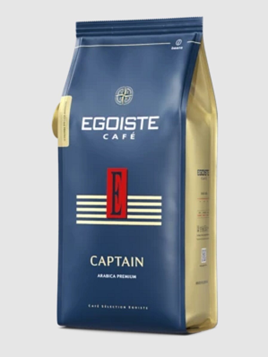 EGOISTE Captain Кофе молотый полимерная упаковка 250г.